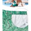 imageELETOP Mens Swim Trunks Quick Dry Bathing Suit Swimming Board Shorts Mesh Lining Beach Swimwear526 Palm Gradient Green