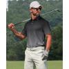 imageELETOP Mens Golf Polo Shirts Short Sleeve Moisture Wicking Hawaiian Tropical Polos Performance Golf Shirts for Men Dry Fit135 Gradient Black