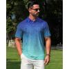imageELETOP Mens Golf Polo Shirts Short Sleeve Moisture Wicking Hawaiian Tropical Polos Performance Golf Shirts for Men Dry Fit142 Leaf Blue Green