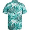 imageELETOP Mens Hawaiian Shirt Short Sleeve Button Down Casual Tropical Aloha Beach Shirts235 Leaf Green