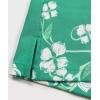 imageELETOP Mens Hawaiian Shirt Short Sleeve Button Down Casual Tropical Aloha Beach Shirts260 White Flower Green