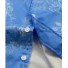 imageELETOP Mens Hawaiian Shirt Short Sleeve Button Down Casual Tropical Aloha Beach Shirts263 White Flower Blue