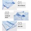 imageELETOP Mens Polo Shirts Short Sleeve Golf Shirts Moisture Wicking Dry Fit Print Performance Golf Polos for Men Collared Shirt138 Leaf Blue