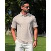 imageELETOP Mens Polo Shirts Short Sleeve Golf Shirts Moisture Wicking Dry Fit Print Performance Golf Polos for Men Collared Shirt143 Orange Pink