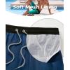 imageELETOP Mens Swim Trunks Quick Dry Bathing Suit Swimming Board Shorts Mesh Lining Beach Swimwear523 Blue