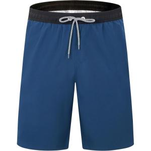 imageELETOP Mens Swim Trunks Quick Dry Bathing Suit Swimming Board Shorts Mesh Lining Beach Swimwear523 Blue