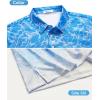 imageELETOP Mens Golf Shirts Long Sleeve Print Performance Polo Shirts Moisture Wicking Dry Fit Golf Polo for Men146 Water Ripple Blue