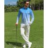 imageELETOP Mens Golf Shirts Long Sleeve Print Performance Polo Shirts Moisture Wicking Dry Fit Golf Polo for Men146 Water Ripple Blue