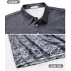 imageELETOP Mens Golf Shirts Long Sleeve Print Performance Polo Shirts Moisture Wicking Dry Fit Golf Polo for Men147 Gradient Grey
