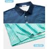imageELETOP Mens Golf Shirts Long Sleeve Print Performance Polo Shirts Moisture Wicking Dry Fit Golf Polo for Men150 Gradient Blue Green