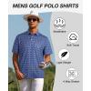 imageELETOP Mens Golf Polo Shirts Short Sleeve Moisture Wicking Hawaiian Tropical Polos Performance Golf Shirts for Men Dry Fit 117 Dark Blue XL