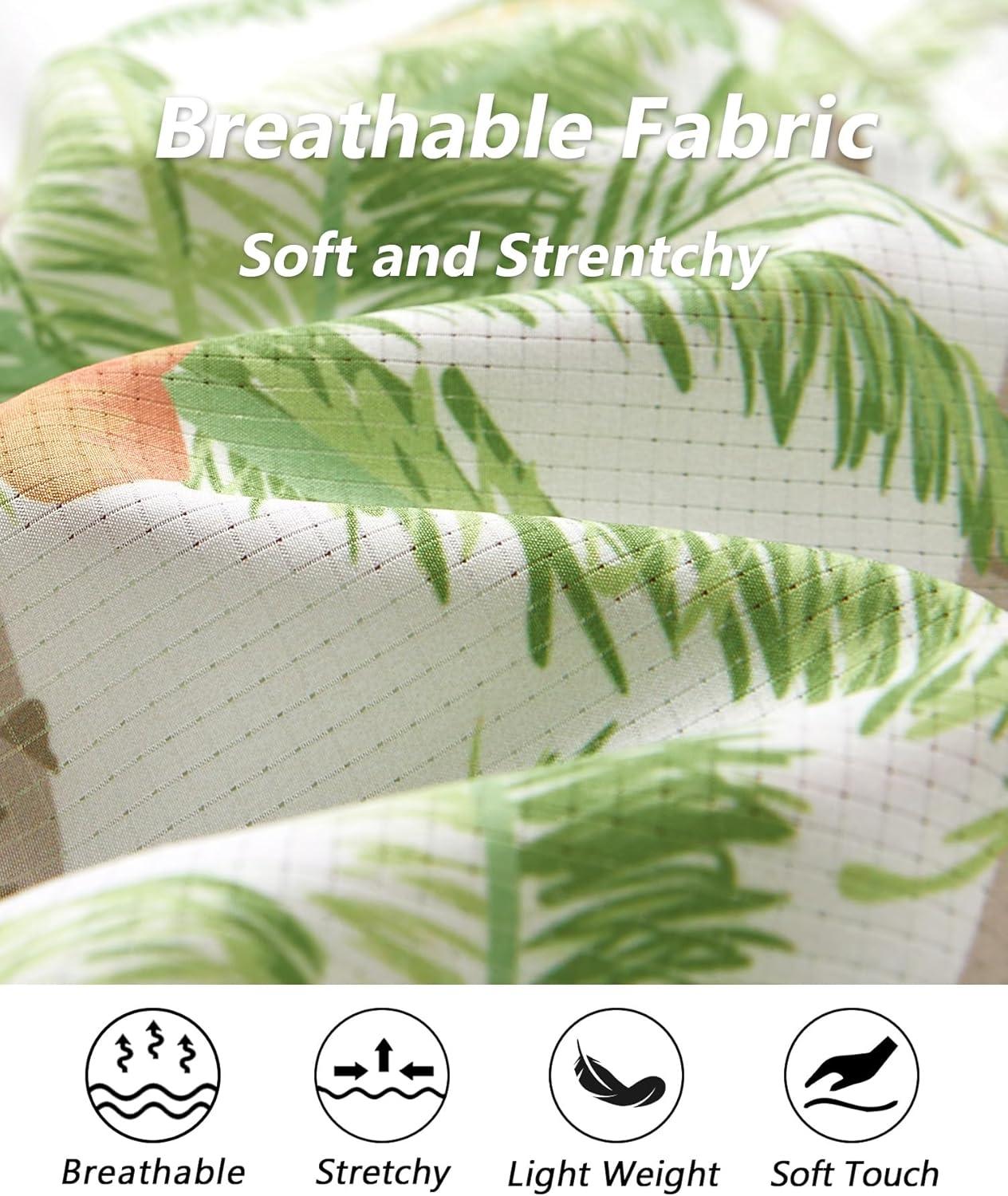 imageELETOP Mens Swim Trunks with Compression Liner Bathing Suit Beach Board Shorts with Zipper Pockets614 Green Tree Beige