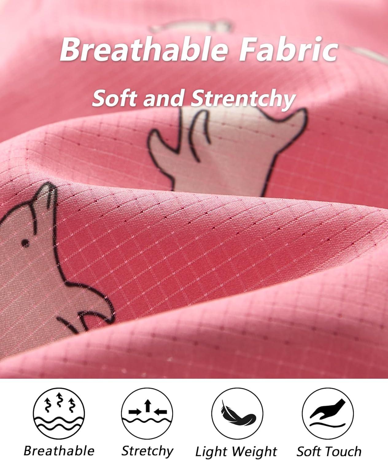 imageELETOP Mens Swim Trunks with Compression Liner Bathing Suit Beach Board Shorts with Zipper Pockets616 Dolphin Pink