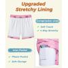 imageELETOP Mens Swim Trunks with Compression Liner Bathing Suit Beach Board Shorts with Zipper Pockets611 Shark Pink