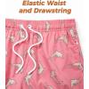imageELETOP Mens Swim Trunks with Compression Liner Bathing Suit Beach Board Shorts with Zipper Pockets616 Dolphin Pink