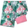 imageELETOP Mens Swim Trunks with Compression Liner Bathing Suit Beach Board Shorts with Zipper Pockets607 Flamingo Green Leaf